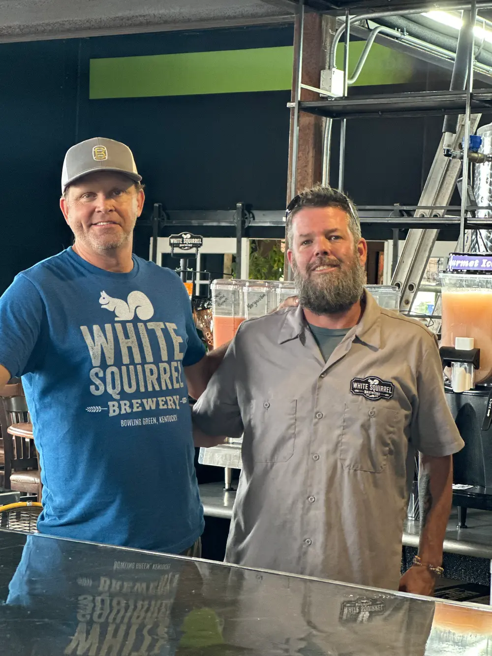 Sean and Brian, White Squirrel Brewery co-owners